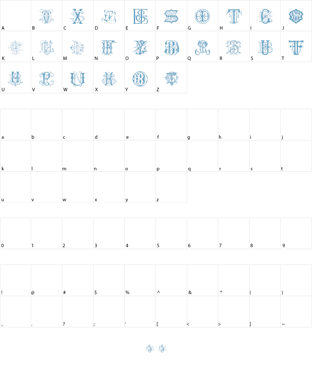 Sughayer Initials_01 Font Character